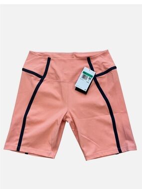 Nike Women's Salmon Pink Bike Shorts with black Contrast Trim